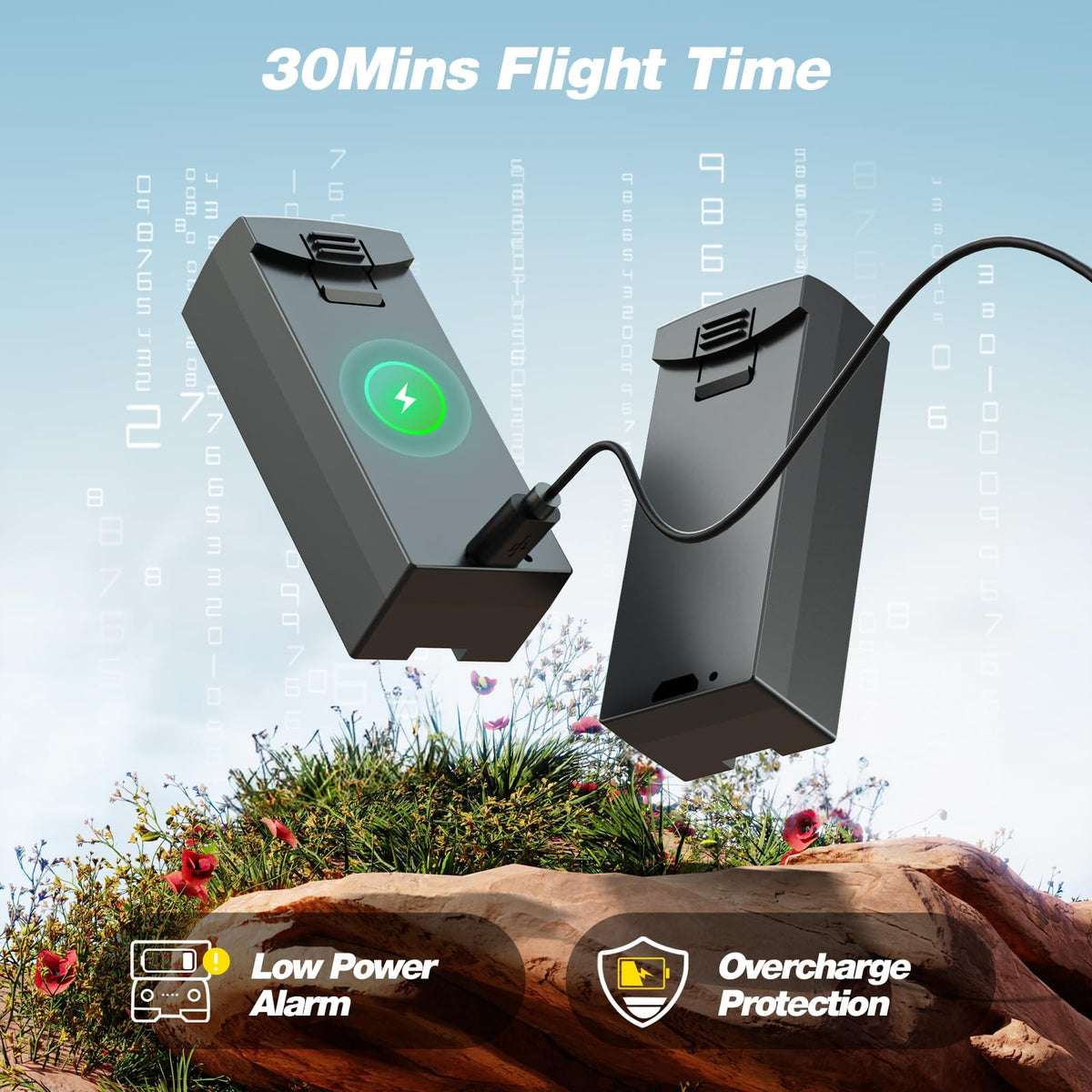 Camera Drone with 2 Batteries X28676