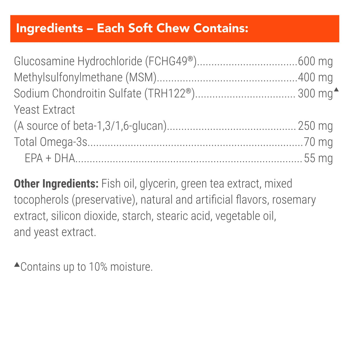 Soft Chews Dog Joint Supplement 60ct E4337