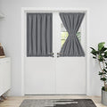 Blackout Door Curtains 1 Panel Gray Z9455