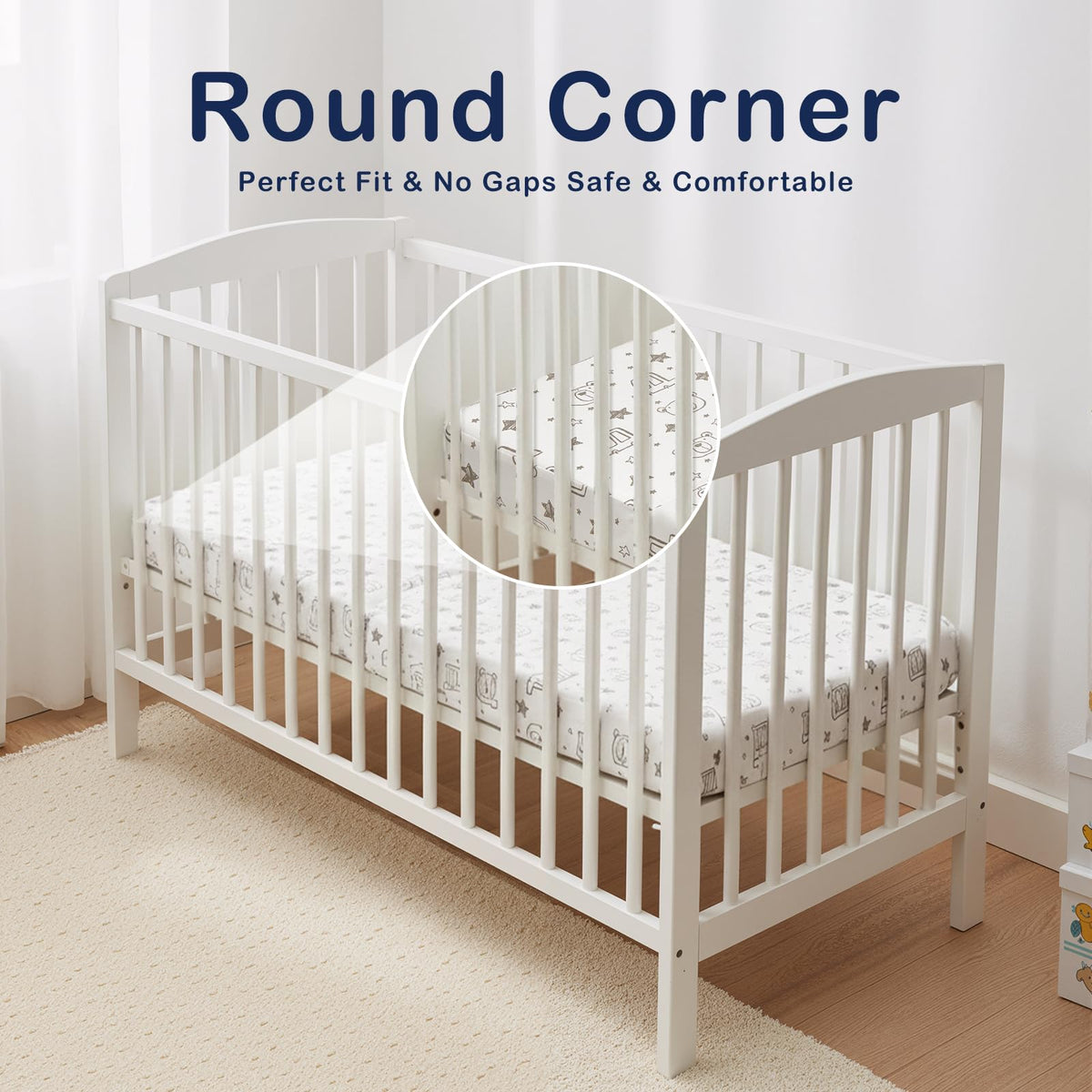 Trifold Pack and Play Mattress 38'' x 26'' x 3'' Memory Foam with Carry Bag H952