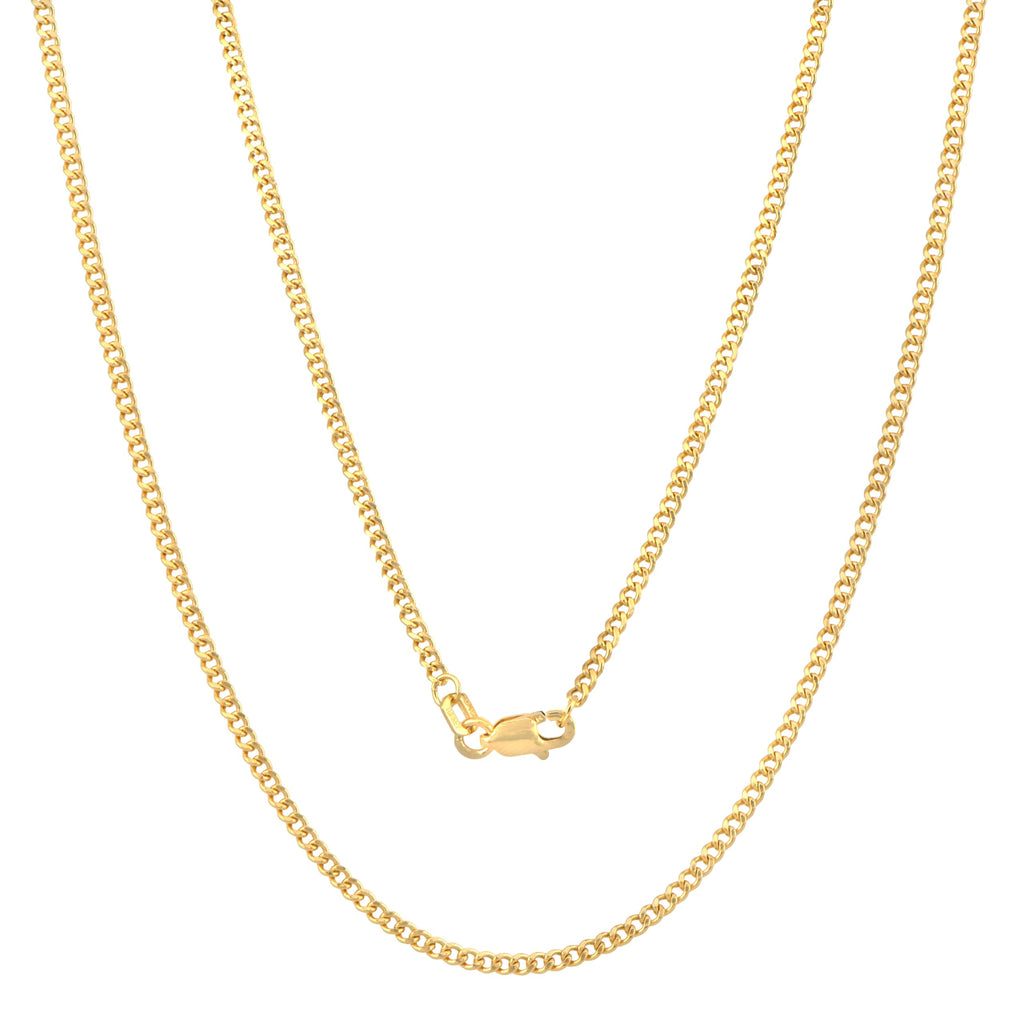 14K Yellow Gold Cuban Chain Necklace I624902