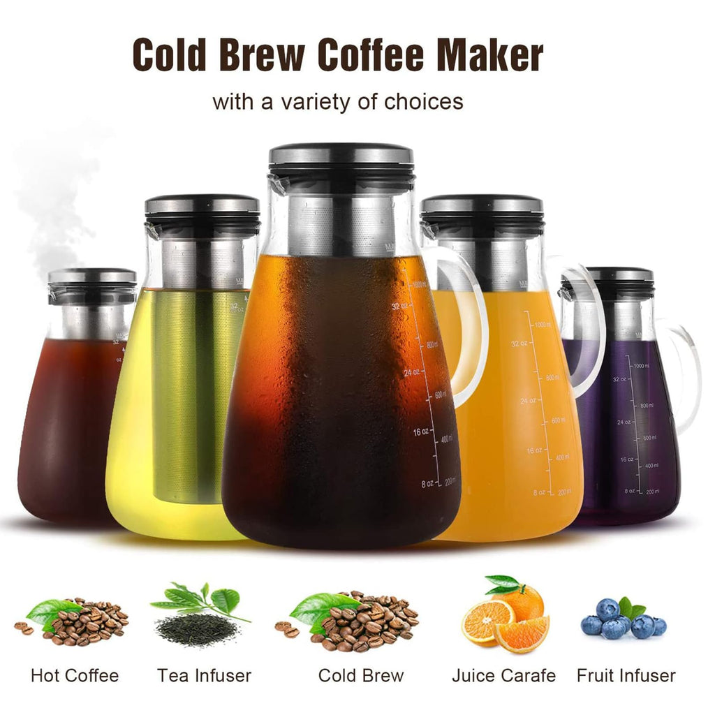 34oz Cold Brew Iced Coffee Maker with Stainless Steel Filter K5022