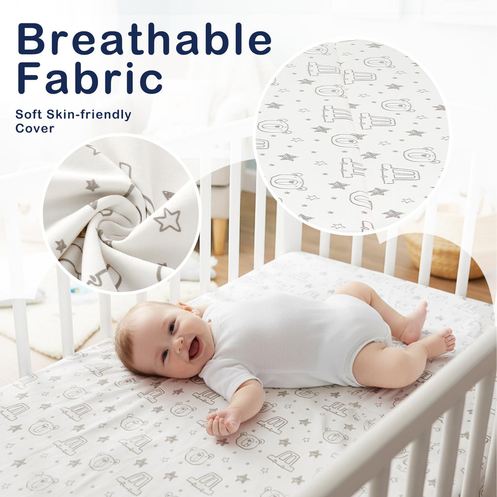 Trifold Pack and Play Mattress 38'' x 26'' x 3'' Memory Foam with Carry Bag H952