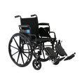 Lightweight Wheelchair with Swing-Back Desk-Length Arms and Elevating Leg Rests O994