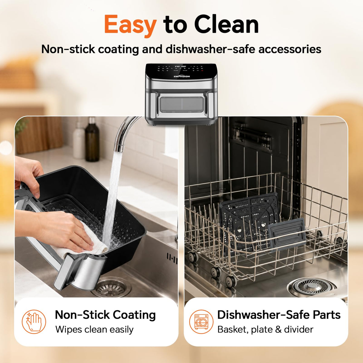 12QT Dual Zone Air Fryer with Viewing Window H865