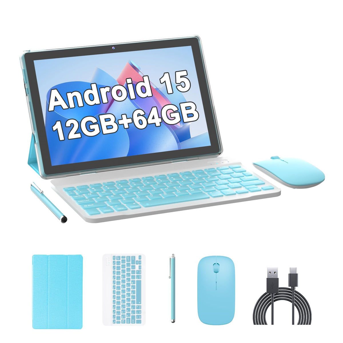10 Inch Android Tablet 64GB 12GB RAM 6000mAh WiFi-6 V83208