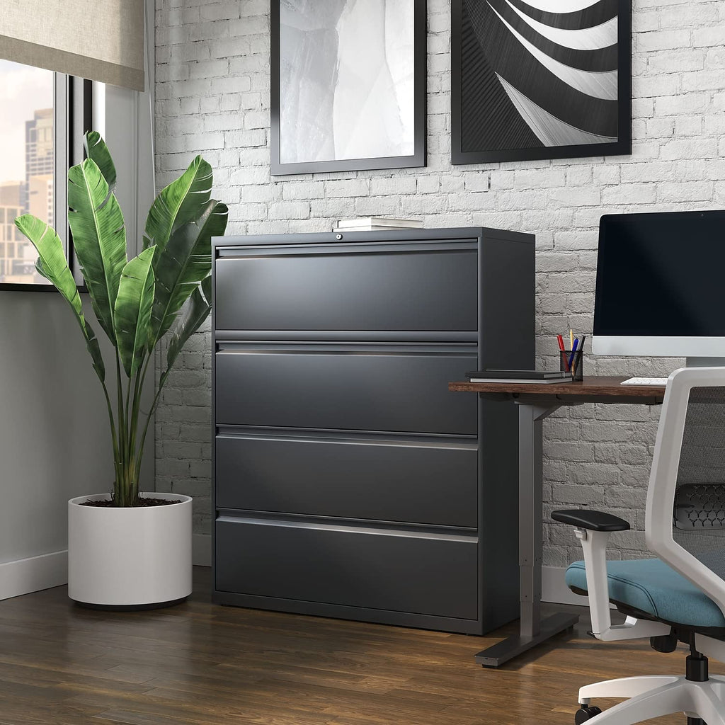 4 Drawer Charcoal Lateral File S66009