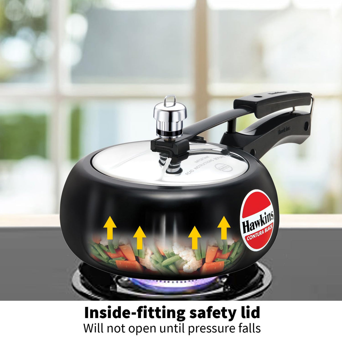 Hard Anodised 2-Liter Pressure Cooker I69770