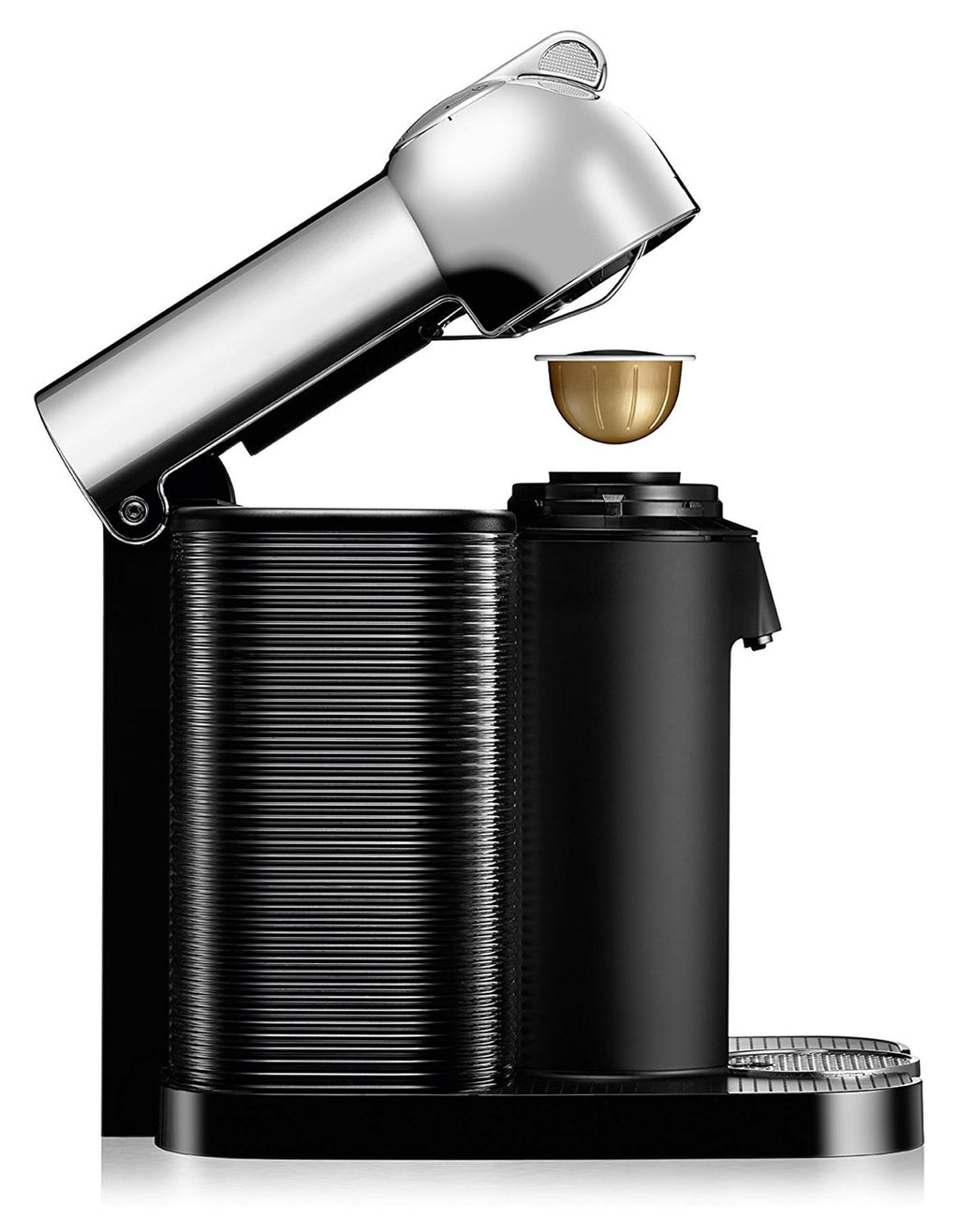 Chrome Coffee and Espresso Maker with Milk Frother J545426