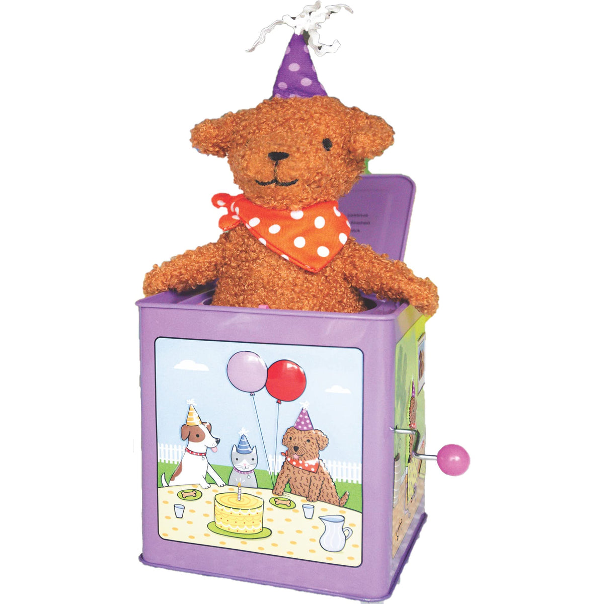 Birthday Puppy Jack-in-the-Box Toy L24339