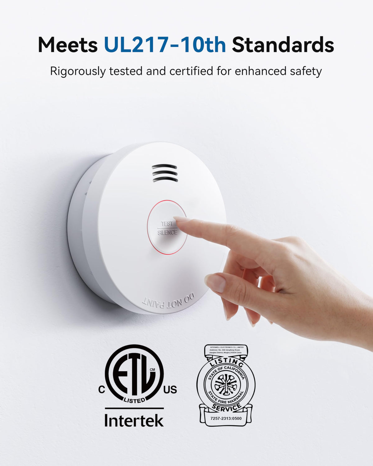 10 Year Battery Photoelectric Smoke Detector O81464