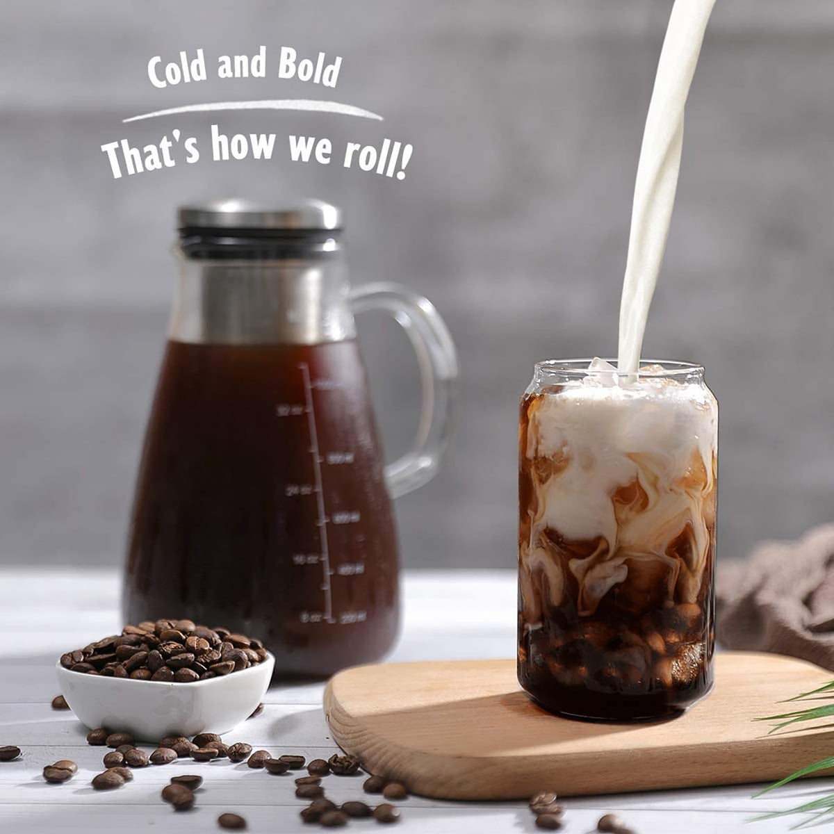 34oz Cold Brew Iced Coffee Maker with Stainless Steel Filter K5022