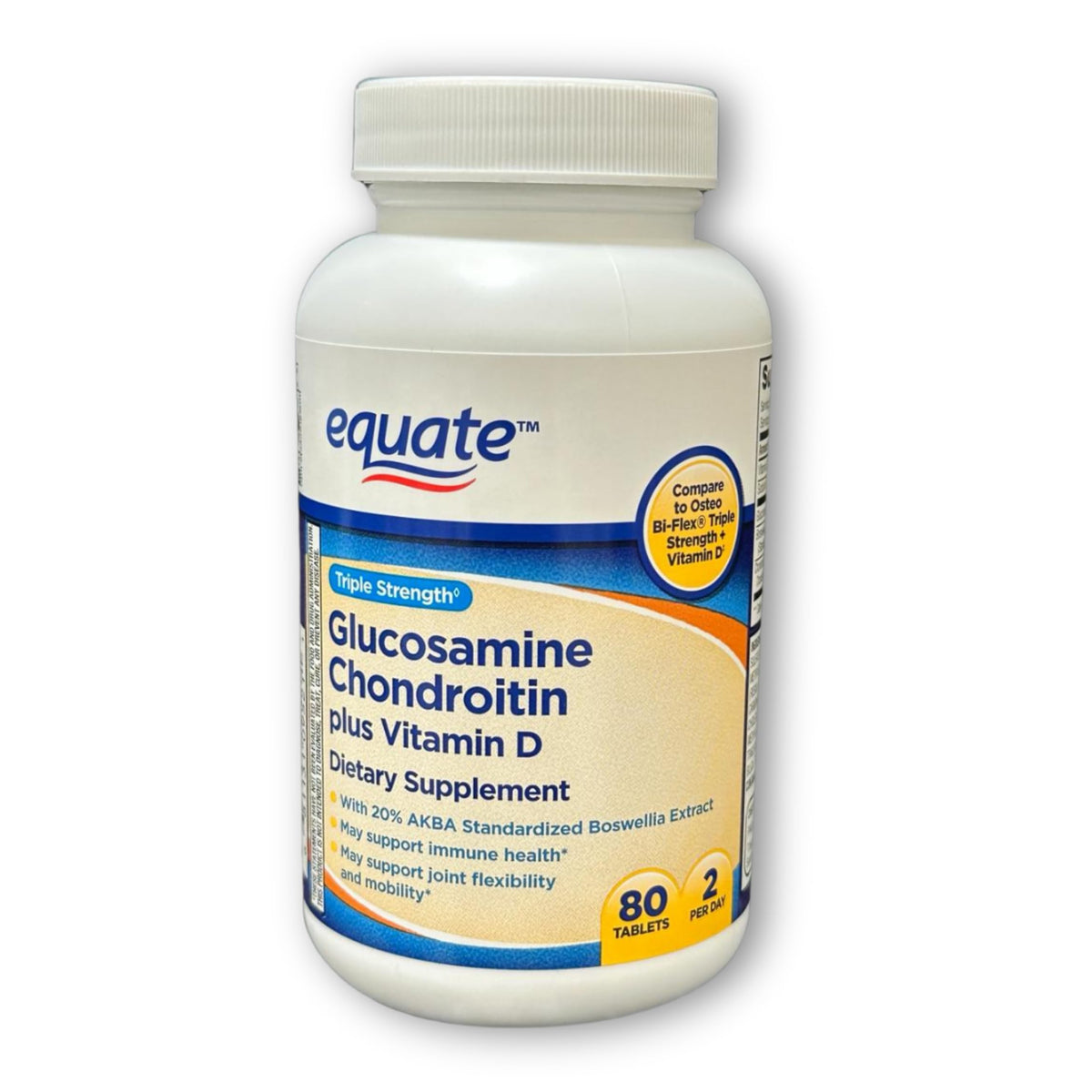 Triple Strength Glucosamine Chondroitin Vitamin D Tablets 80ct O1323