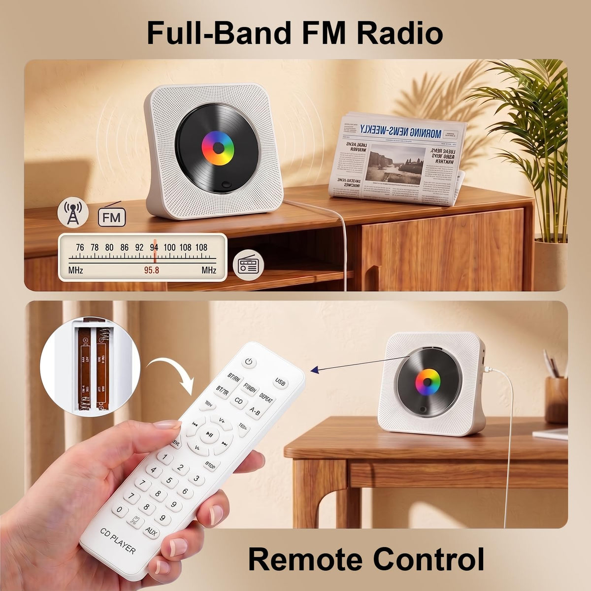 Portable Bluetooth CD Player B713