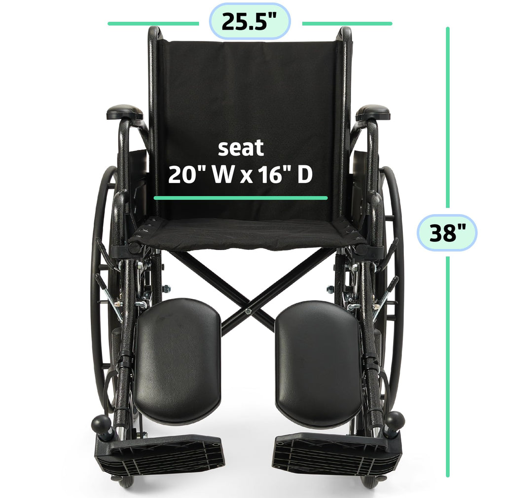 Lightweight Wheelchair with Swing-Back Desk-Length Arms and Elevating Leg Rests O994