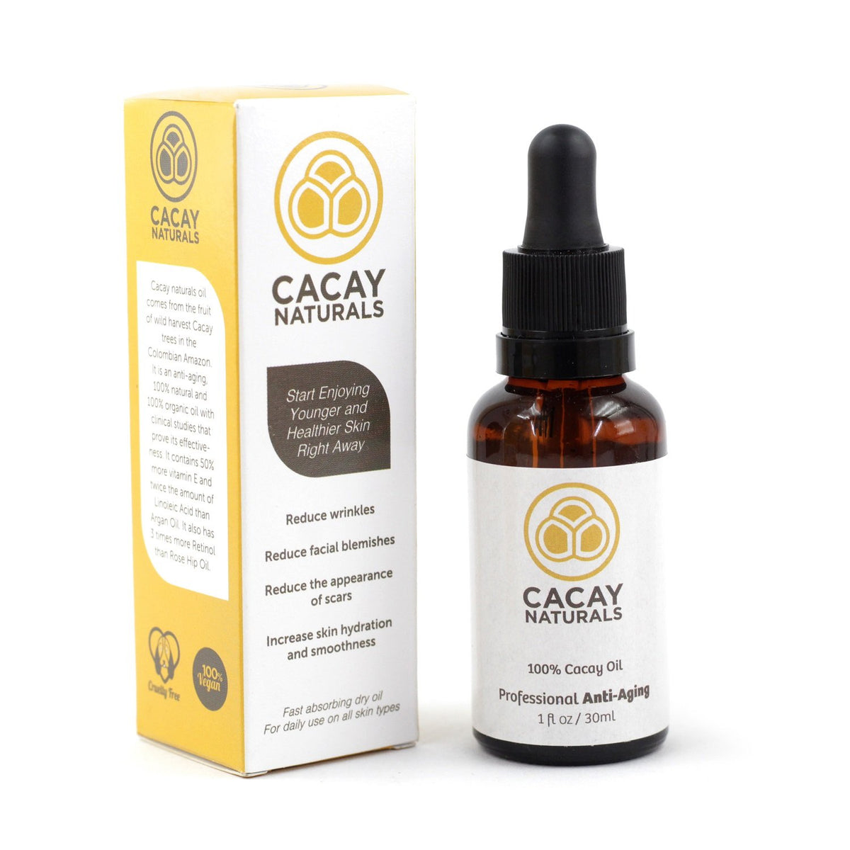 Anti-Aging Face Oil 100% Pure Cacay Oil 1 fl.oz E112