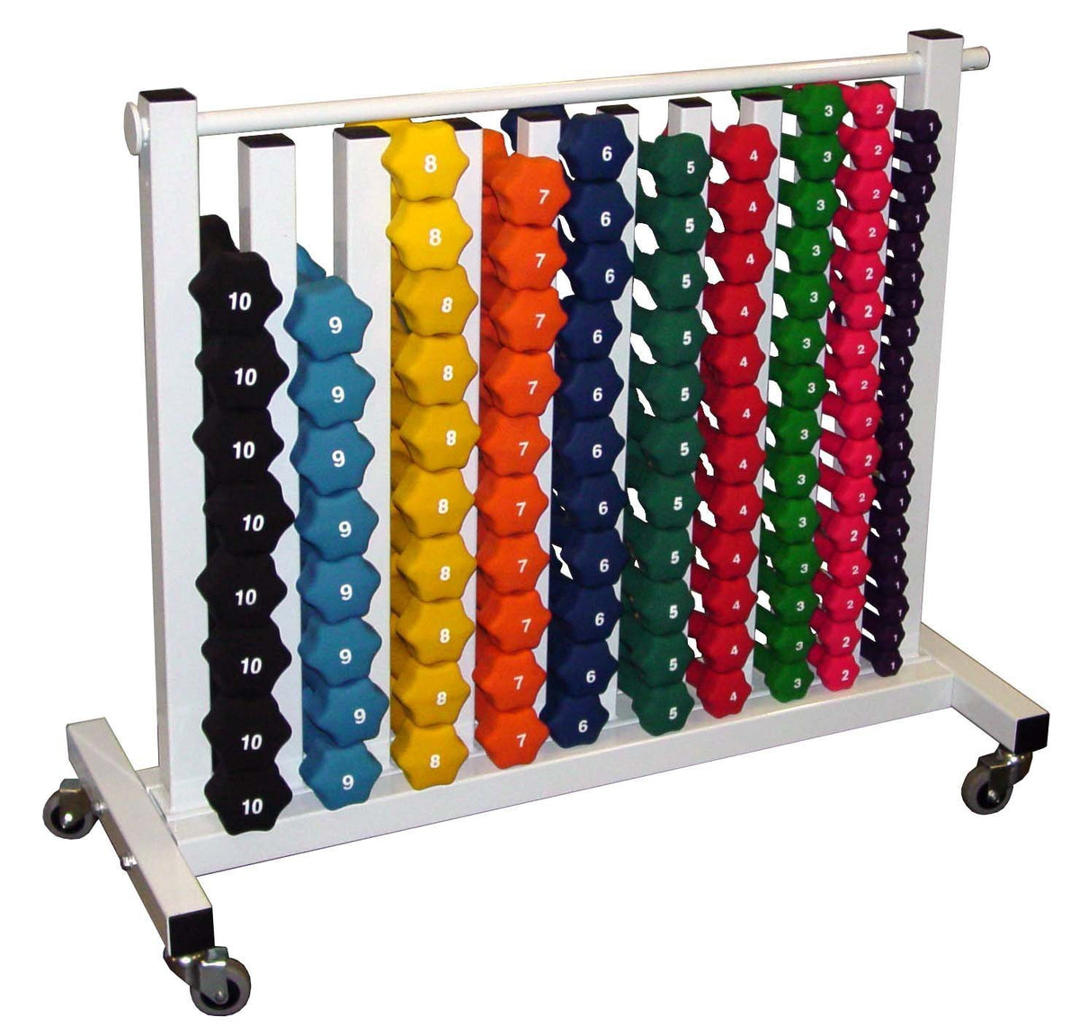 Neoprene Dumbbell Set with Rack Z973741