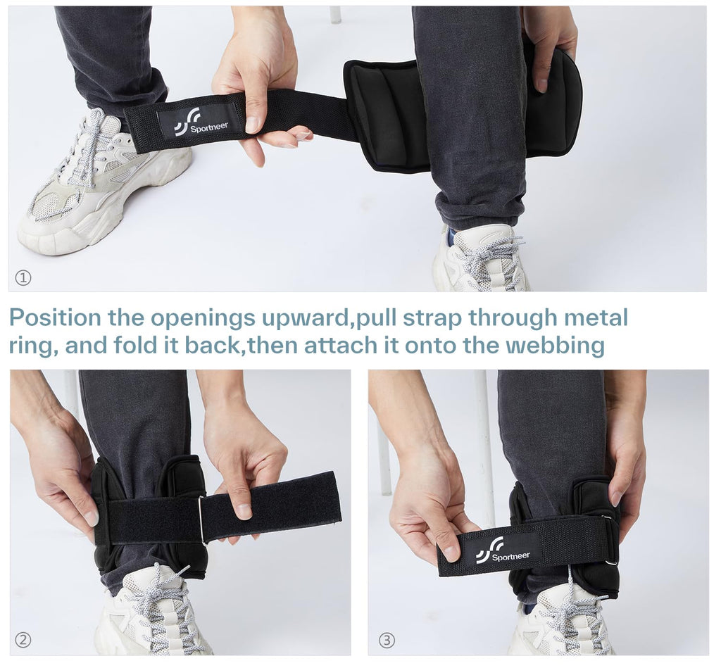 Adjustable Ankle and Wrist Weights Pair of 4lb X594648