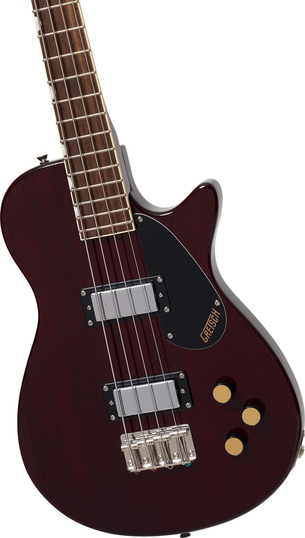 Walnut Stain Short-Scale Electric Bass Guitar M8127