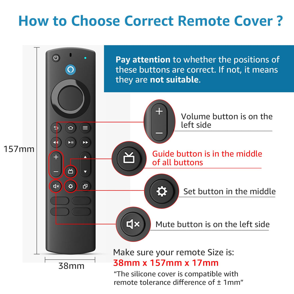 Silicone Remote Cover Glow in The Dark with Lanyard S186