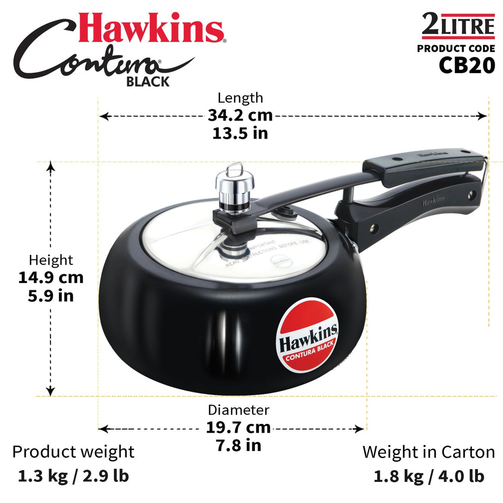 Hard Anodised 2-Liter Pressure Cooker I69770