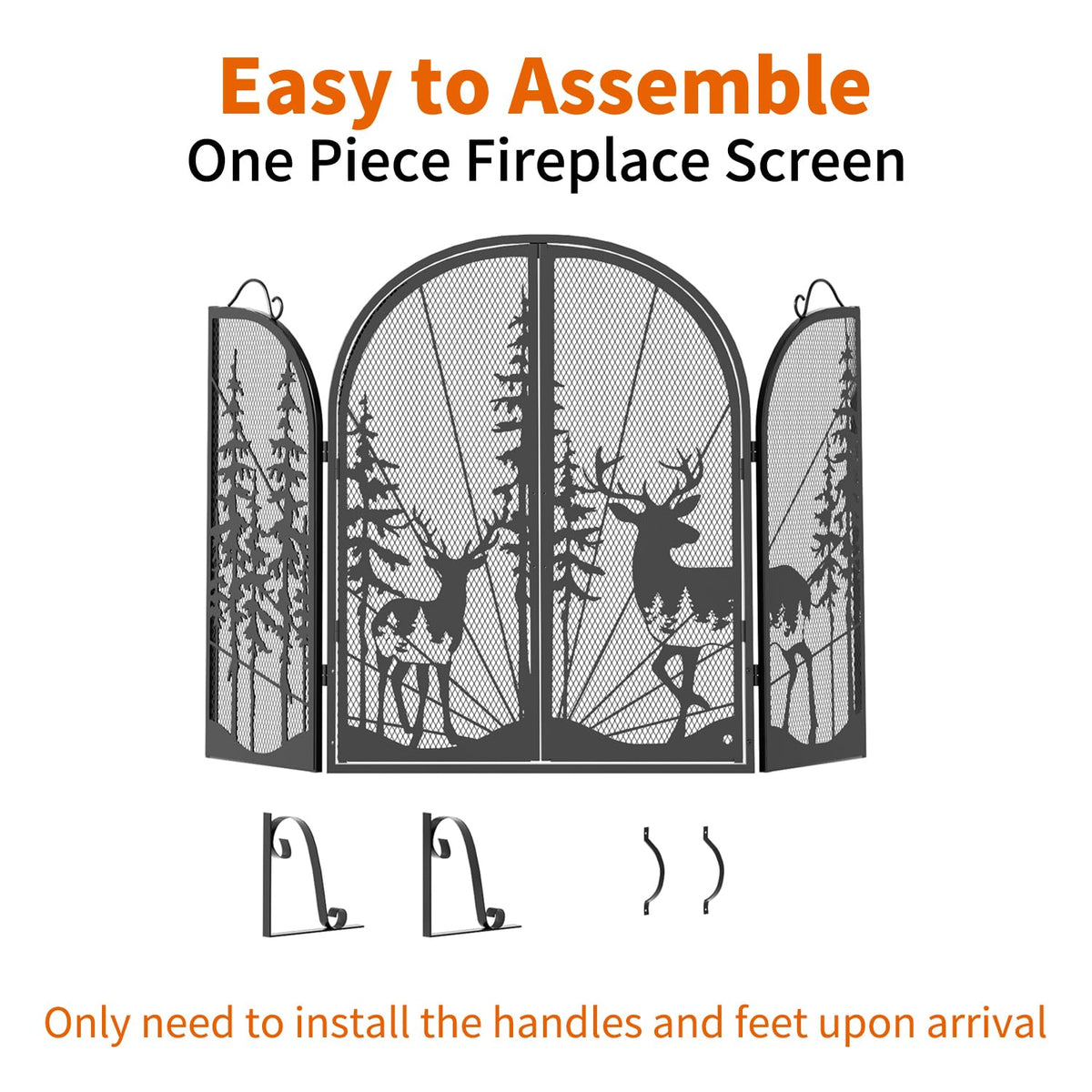 Fireplace Screen with Doors L7704