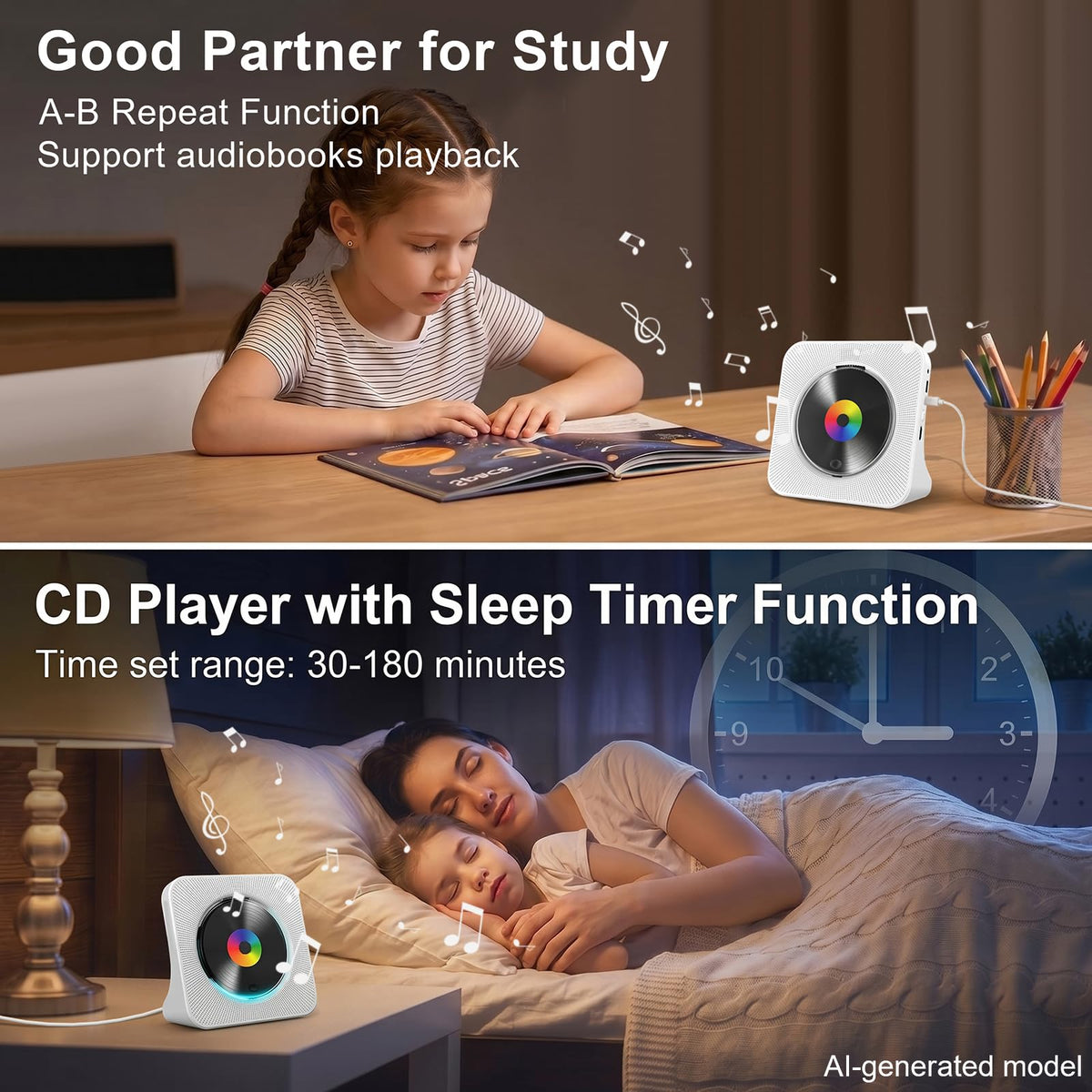 Portable Bluetooth CD Player B713