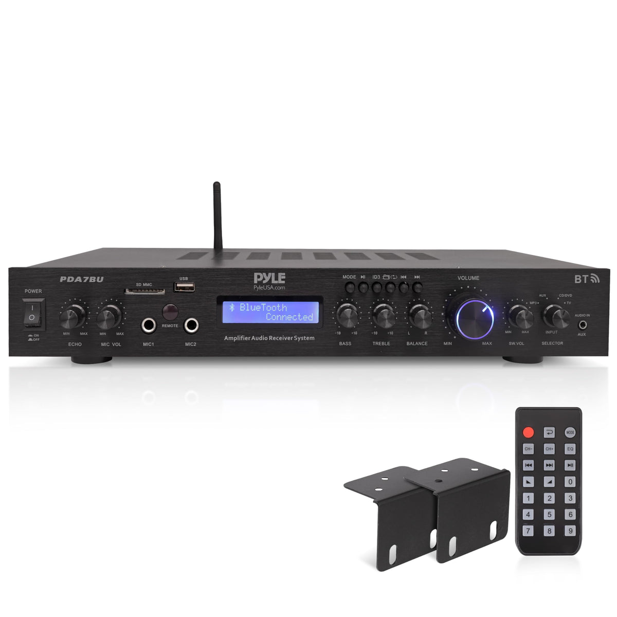 5 Channel Rack Mount Bluetooth Amplifier Receiver O620689