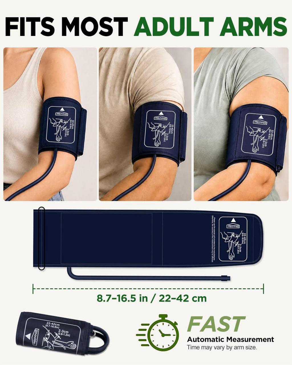 Upper Arm Blood Pressure Monitor with Large Cuff G8309