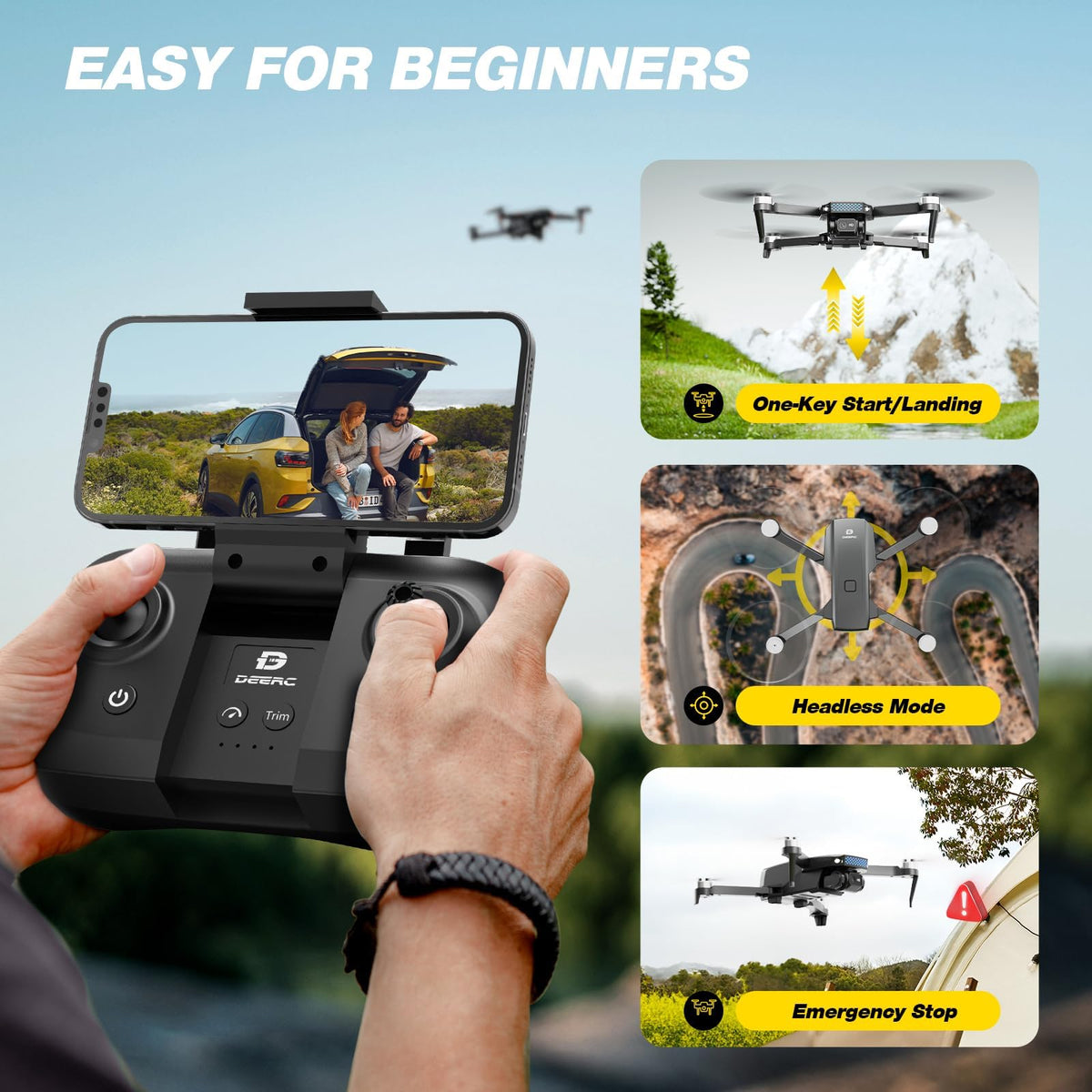 Camera Drone with 2 Batteries X28676