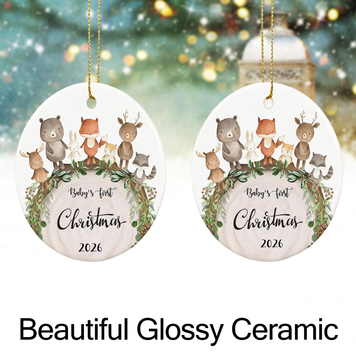 Baby First Christmas Ornament 2026 V17332