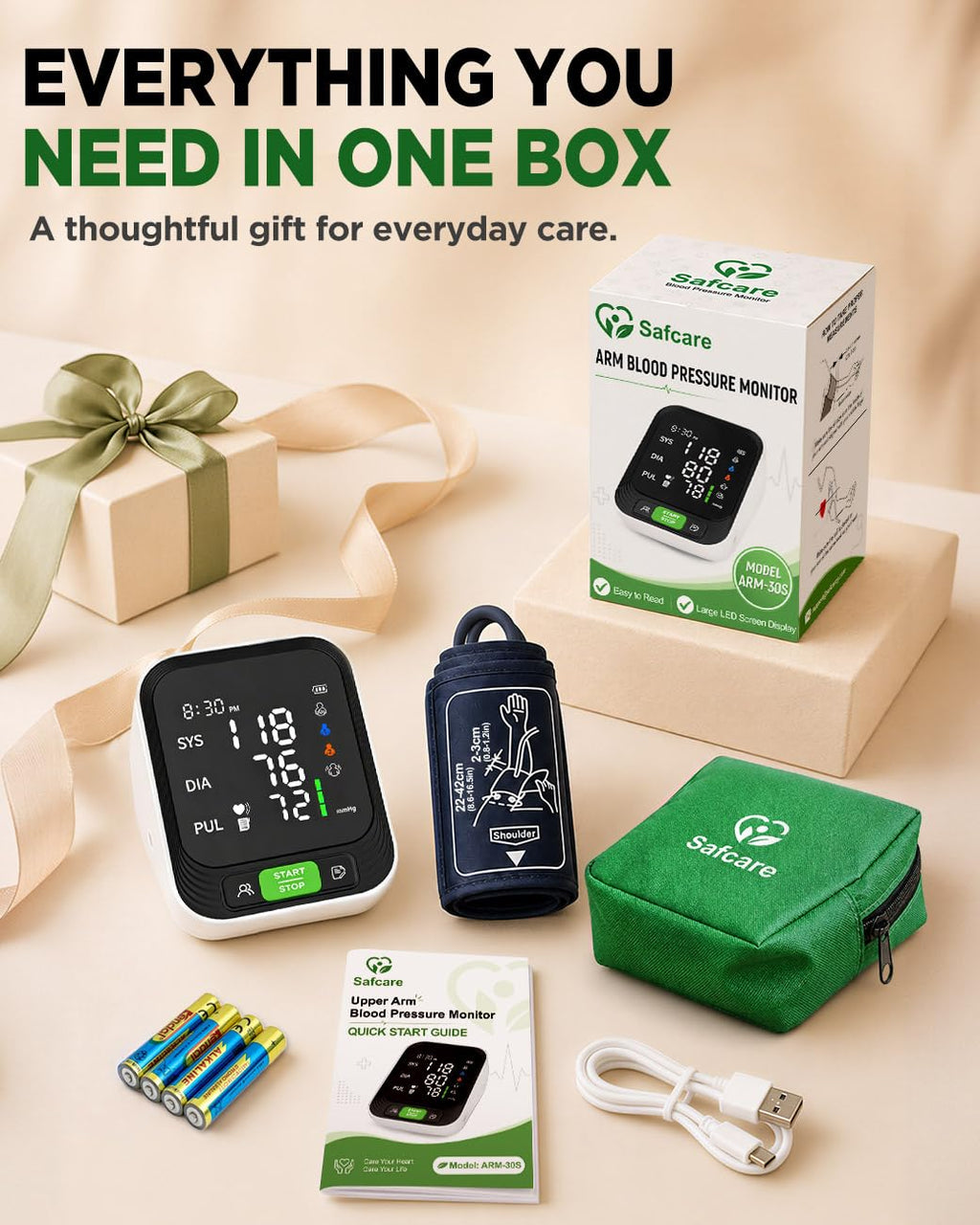 Upper Arm Blood Pressure Monitor with Large Cuff G8309