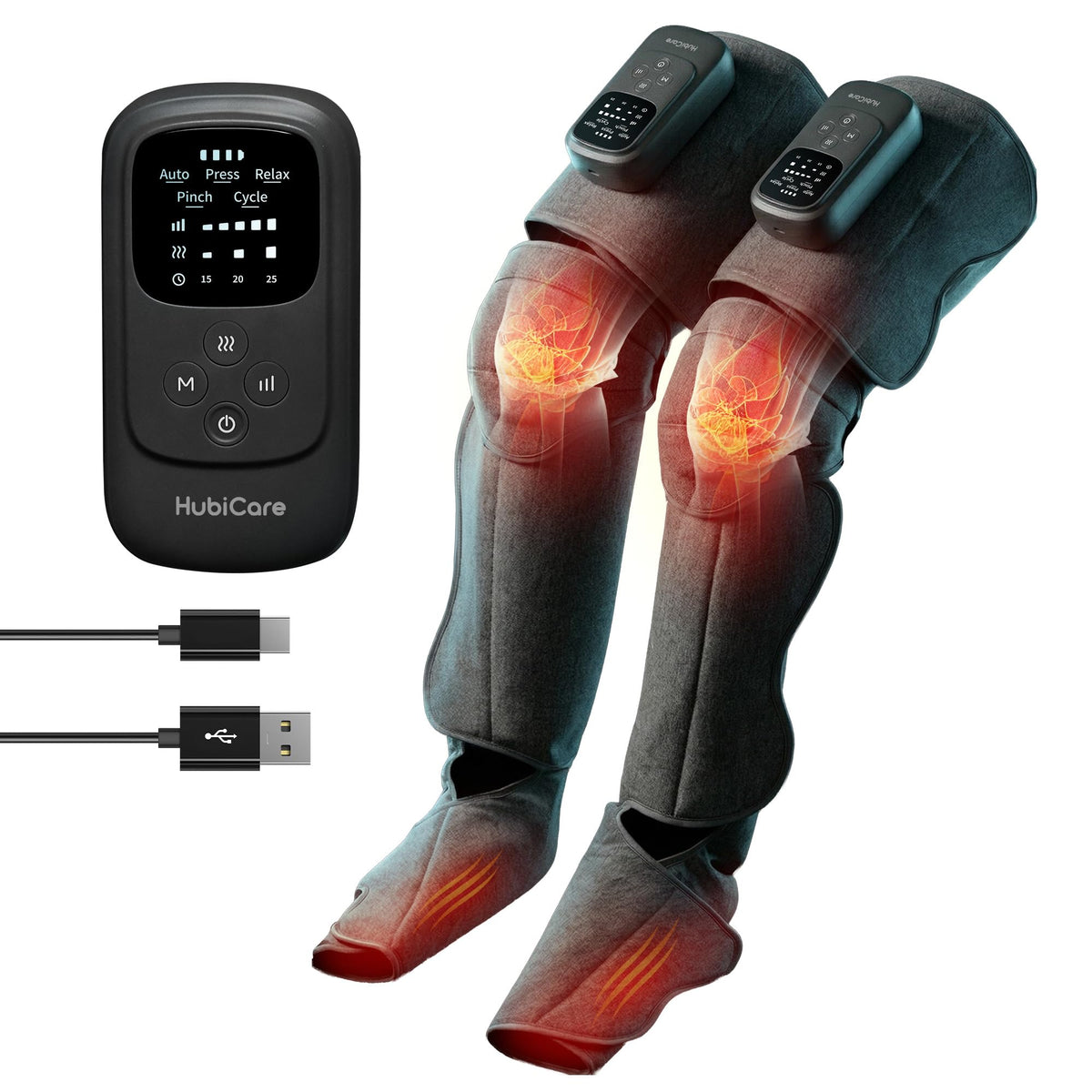 Cordless Full Leg Massager with Knee & Sole Heat K939