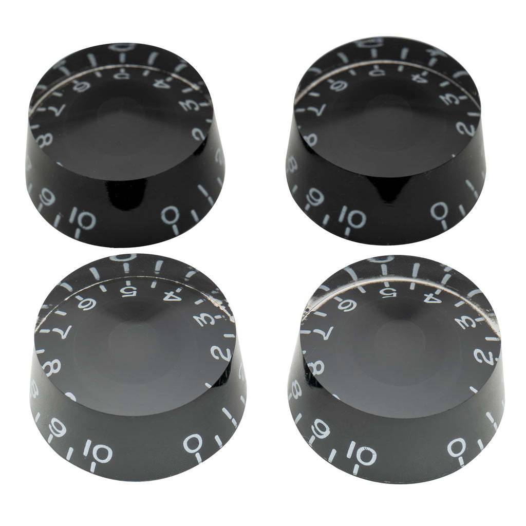 Black 4Pcs Guitar Knobs A430