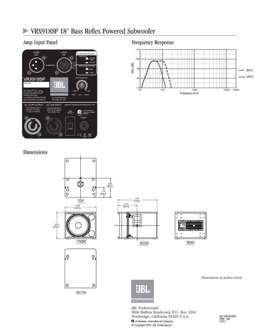 18-Inch Powered Subwoofer N5019