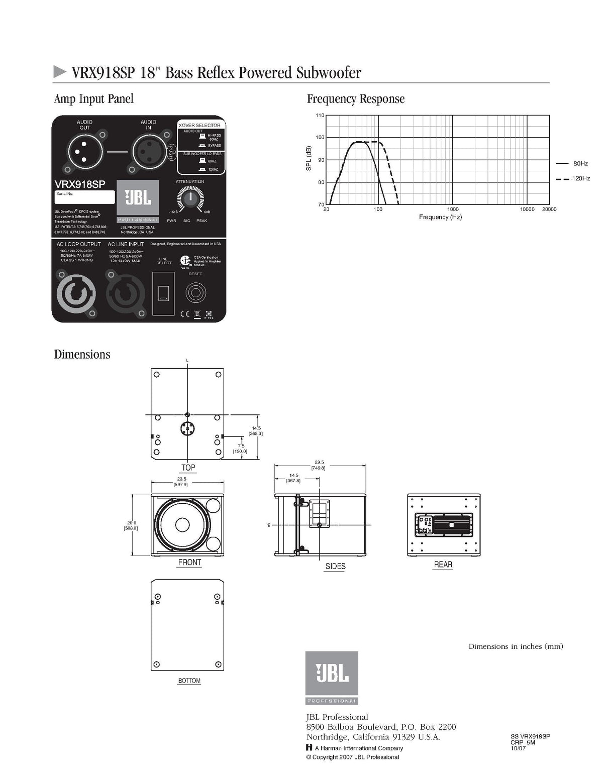 18-Inch Powered Subwoofer N5019