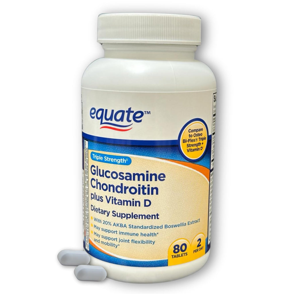 Triple Strength Glucosamine Chondroitin Vitamin D Tablets 80ct O1323