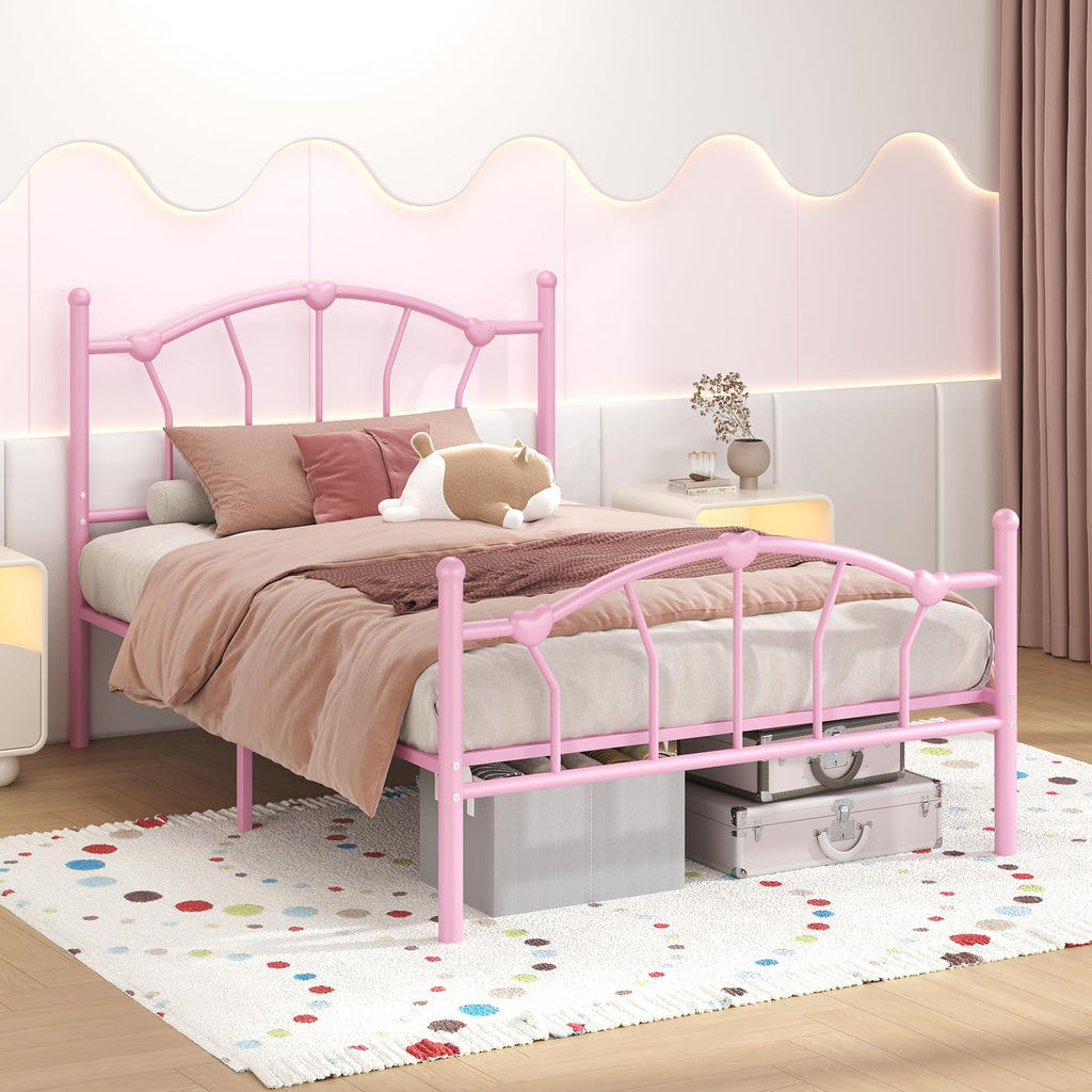 Twin Metal Platform Bed A2785