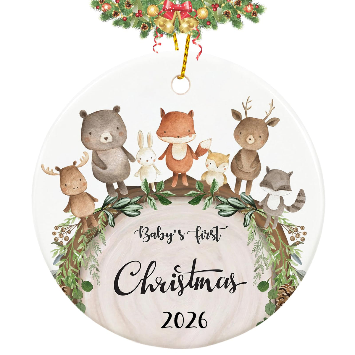 Baby First Christmas Ornament 2026 V17332