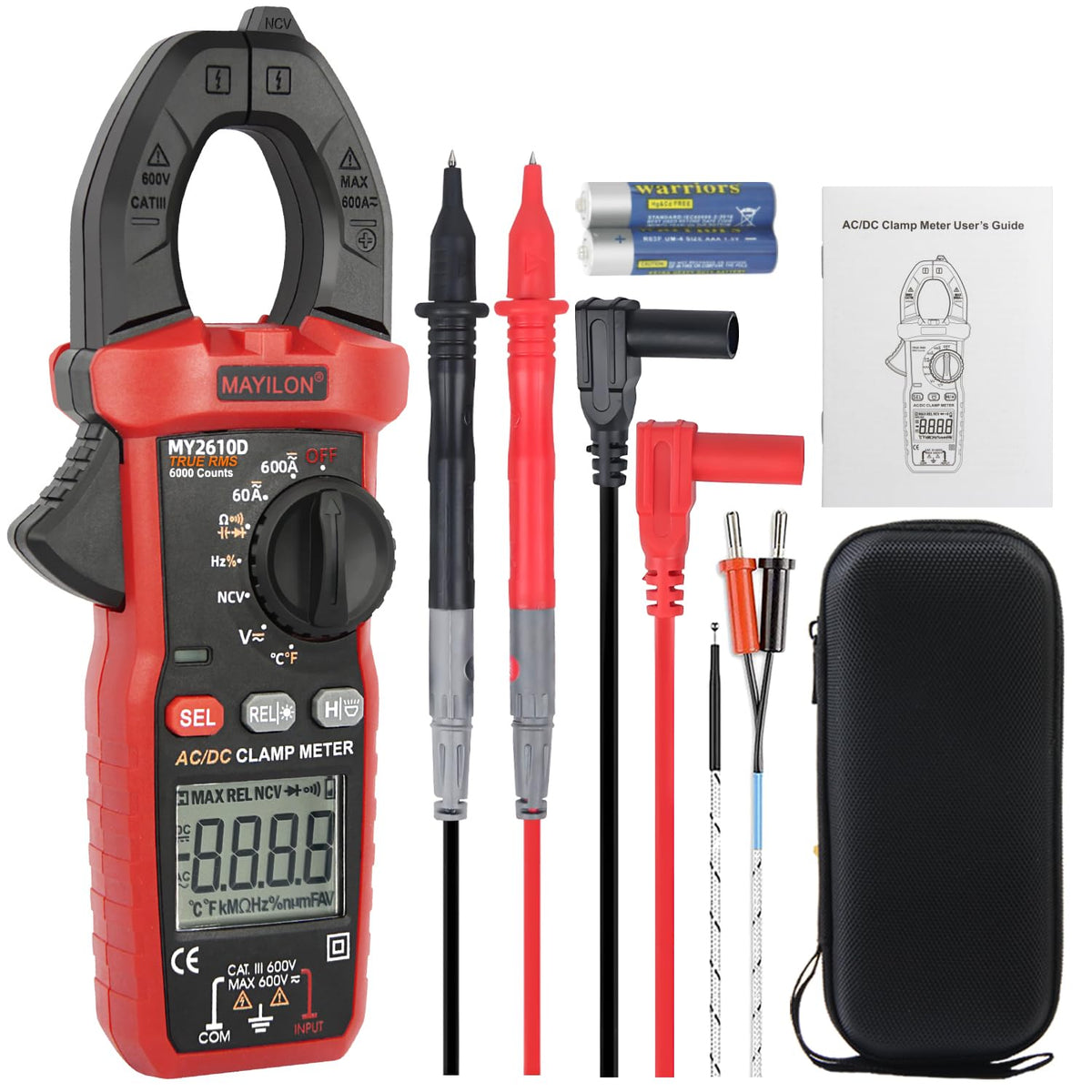 Digital Clamp Meter TRMS 6000 Counts E5796
