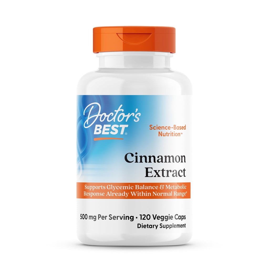 Cinnamon Bark Extract Capsules, 120 Veg Caps S869