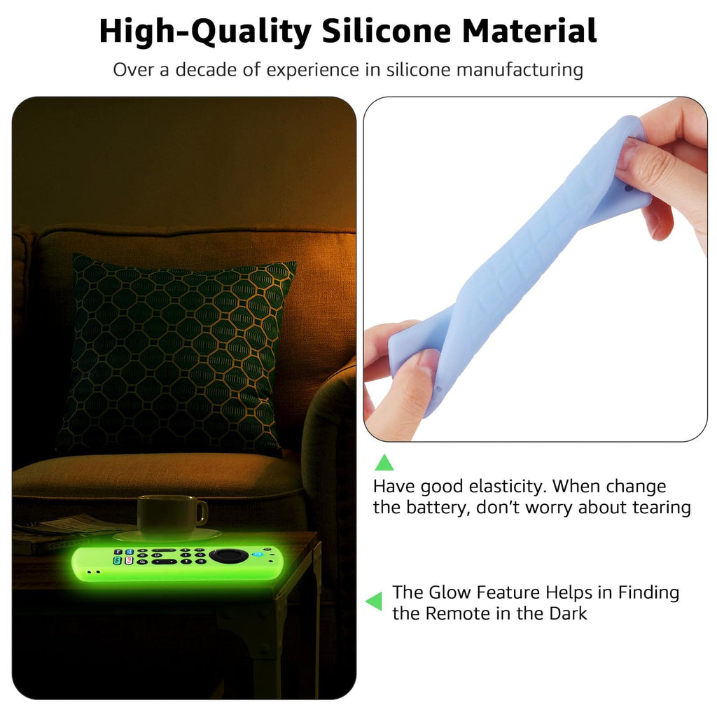 Silicone Remote Cover Glow in The Dark with Lanyard S186