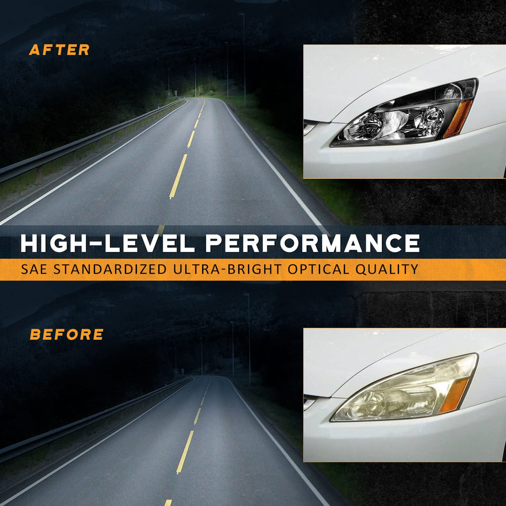 Black Headlight Assembly Left+Right K269