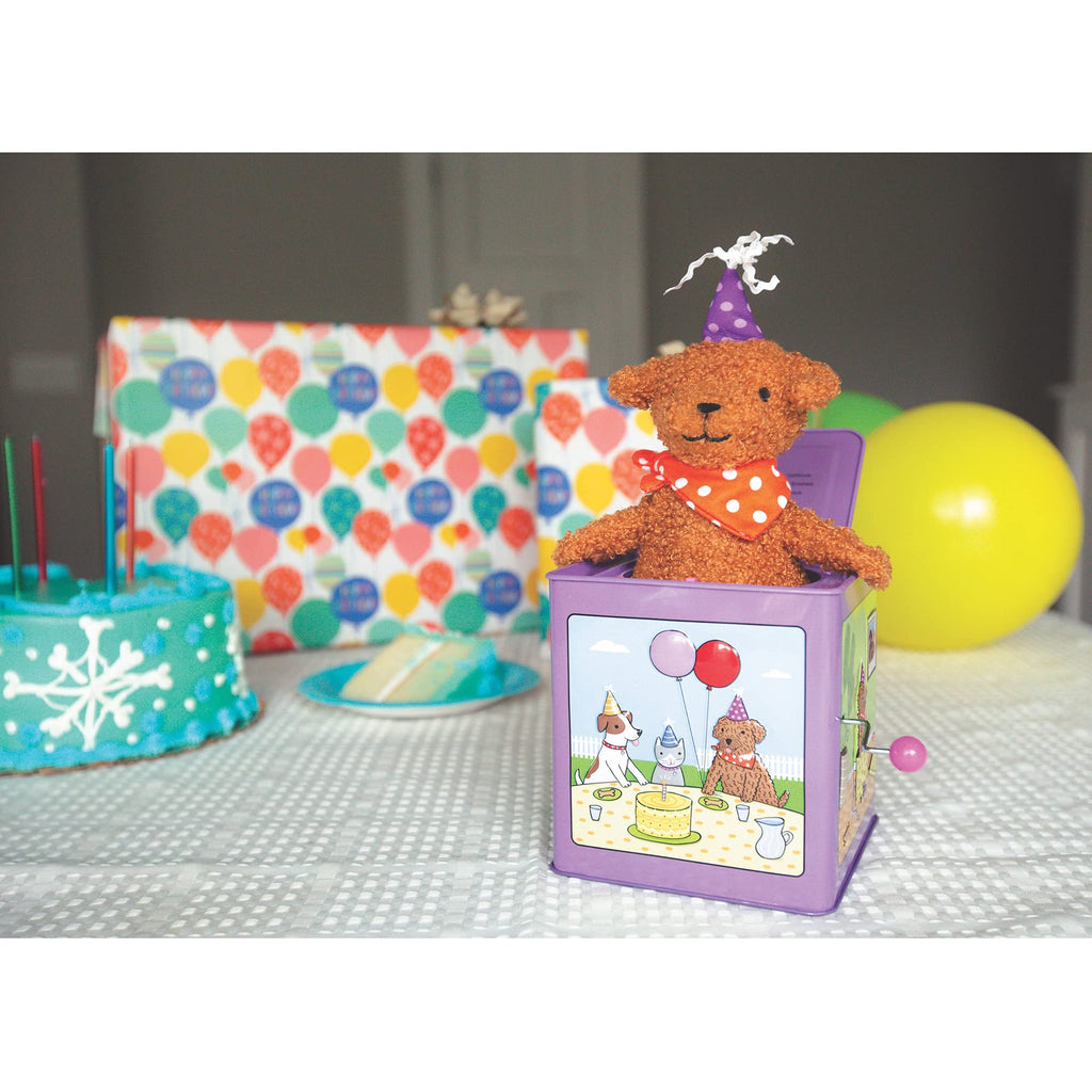 Birthday Puppy Jack-in-the-Box Toy L24339