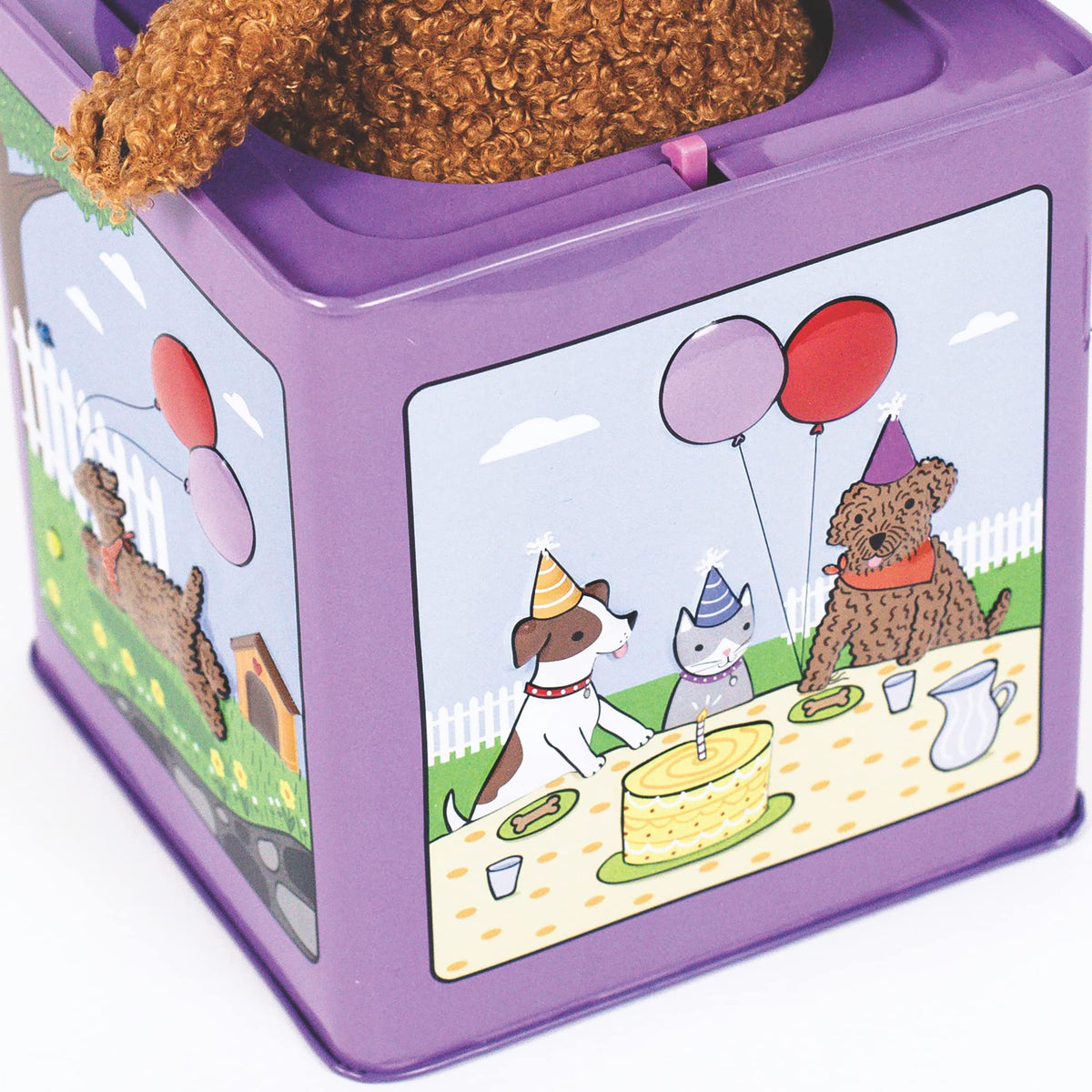 Birthday Puppy Jack-in-the-Box Toy L24339