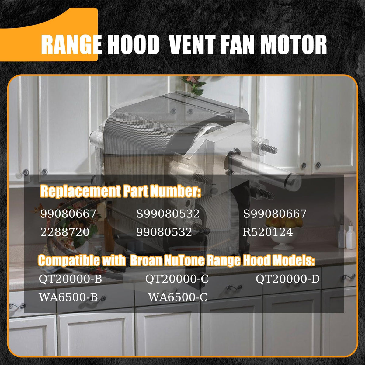 Vent Fan Motor 1.5A 120V 3000rpm H8569