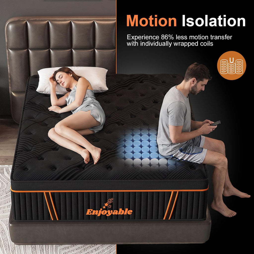 14 Inch Hybrid Full Size Mattress with Memory Foam & Pocket Springs L57664