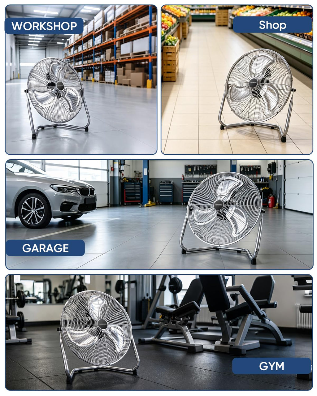 20 Inch 3 Speed Metal Industrial Fan Z61469