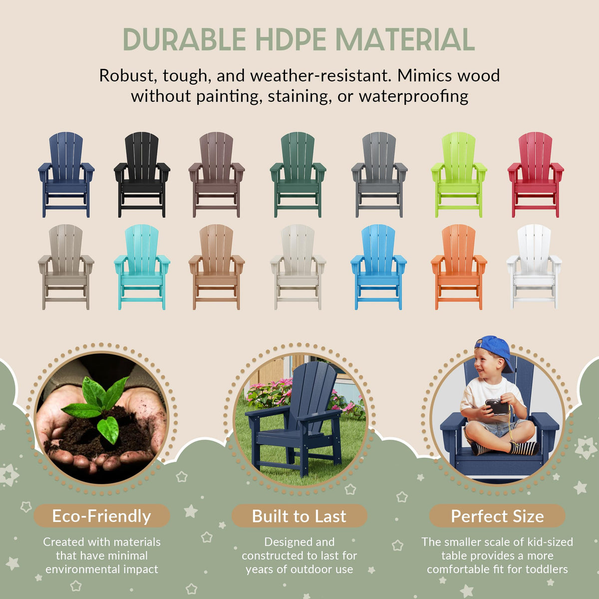Navy Blue HDPE Adirondack Chair Z961078