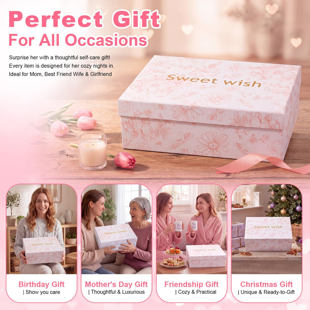 11 Pcs Pink Spa Gift Basket P86352